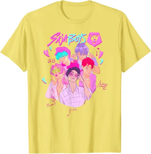 Vista 28 de Kpop Demon Hunters Camiseta Saja Boys Heartthrob con licencia