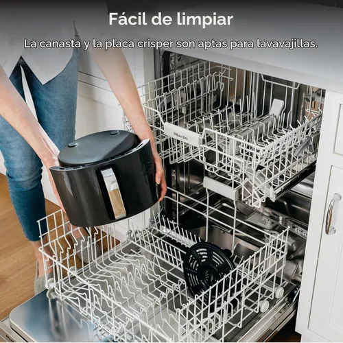 Vista 5 de Ninja Freidora de aire XL, 5.5 cuartos de galón, 5 en 1, gris, AF150AMZ