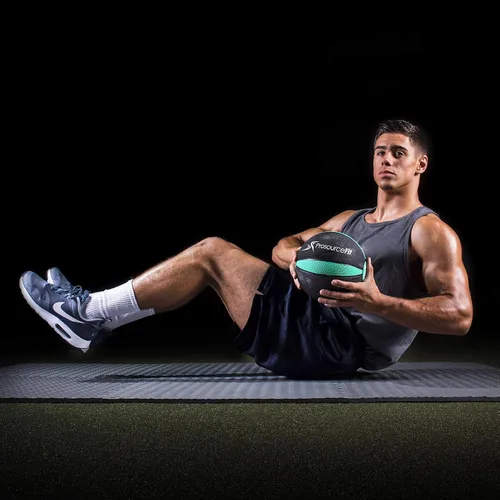 Vista 2 de ProsourceFit Balón Medicinal Ponderado para Entrenamientos de Cuerpo Completo, 8 libras.