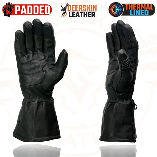 Vista 5 de Milwaukee MG7505 - Guantes de piel para hombre, color negro G039-NEGRO