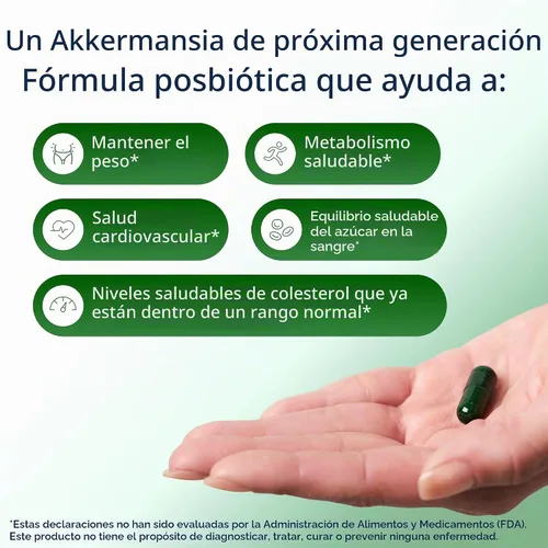 Vista 5 de Metagenics UltraFlora Peso Saludable, Akkermansia Muciniphila, 30 Cápsulas