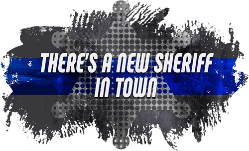 Vista 2 de Makoroni - HAY UN NUEVO SHERIFF EN LA CIUDAD Police Cop Policías - 11 Oz. Taza de café única, taza de café