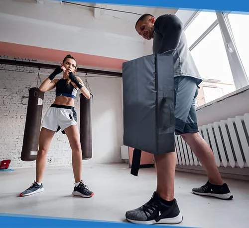 Vista 8 de Taekwondo Kick Pad Martial Arts Training Equipment - Durable PVC Leather with High-Strength Sponge for Karate, Muay Thai, Kickboxing & MMA