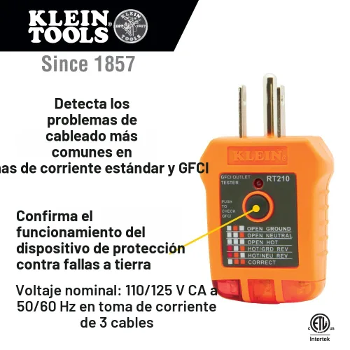 Vista 4 de Klein Tools CL120VP Kit de prueba de voltaje eléctrico con medidor de abrazadera, tres probadores, cables de prueba, bolsa