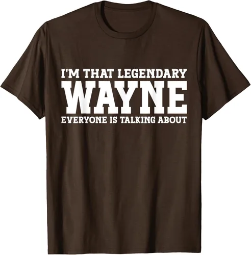 Vista 8 de Wayne Personal Name Funny Wayne Camiseta, Negro