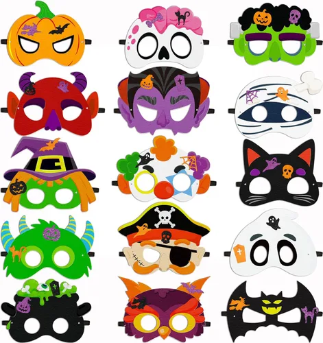 Vista 9 de Crafts for Kids in Bulk: Felt DIY Face Masks Games Kit