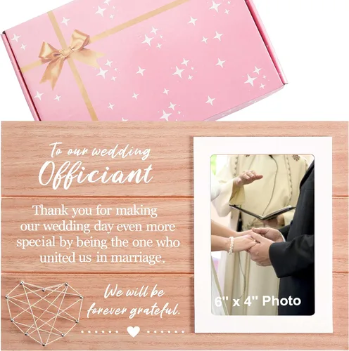 Vista 19 de Regalo de marco de fotos de boda para dama de honor de la novia, despedida de soltera, ducha nupcial para mejores amigas, hermana, mejor amiga - "Él