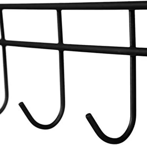 Vista 3 de Percheros de alambre para colgar ropa con ruedas, perchero resistente con 3 estantes, percheros móviles de metal para colgar ropa con barra