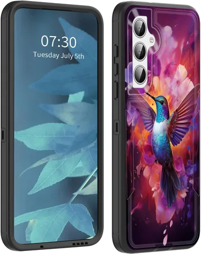 Vista 14 de Funda para Galaxy S23 5G, híbrida de doble capa (tapa a prueba de polvo integrada) (soporte magnético para automóvil) a prueba de golpes, protección