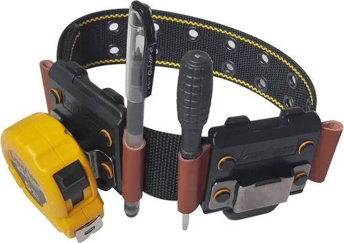 Vista 8 de Cinturón de herramientas con funda de taladro, cinturón de trabajo para electricista con clip de funda de taladro