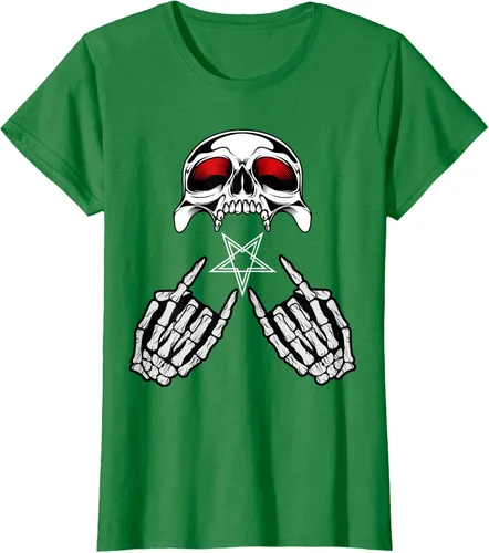 Vista 27 de Camisas de metal pesado con diseño de abanico de metal Negro