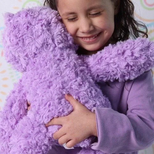 Vista 4 de Oso de peluche morado de 14 pulgadas