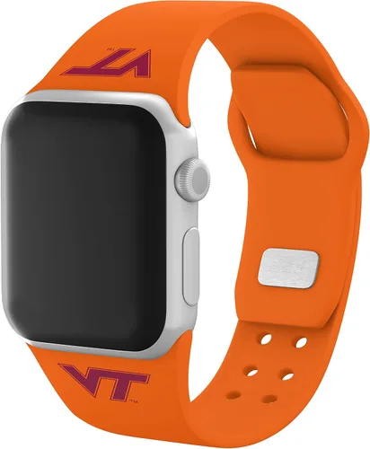 Vista 2 de Virginia Tech Hokies - Correa deportiva de silicona compatible con Apple Watch, Naranja, 38/40/41 mm