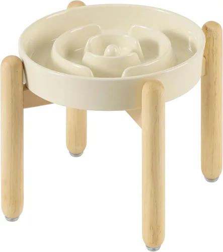 Vista 36 de Havniva Cuencos elevados para perros de alimentación lenta, 6.1 pulgadas 1 x café marrón - C
