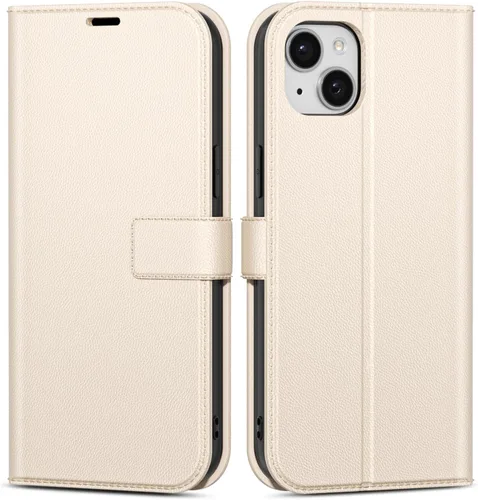Vista 60 de oakxco Funda tipo cartera para iPhone SE 2022/2020/8/7 con soporte para tarjeta de crédito, funda magnética RFID delgada tipo libro con tapa