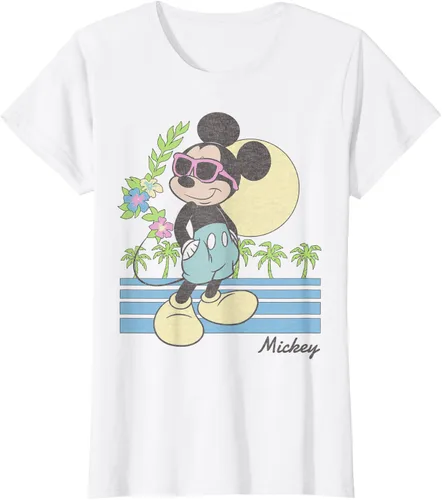Vista 20 de Disney Mickey and Friends Mickey Retro Beach Camiseta S Gris Oscuro