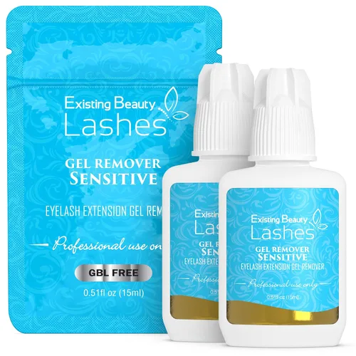 Vista 9 de Removedor de pestañas sensible para extensiones de pestañas - Gel removedor de extensiones de pestañas transparente - Removedor de extensiones
