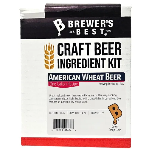 Vista 9 de Brewer's Best Kit de ingredientes de cerveza casera de un galón (cerveza de trigo americana)