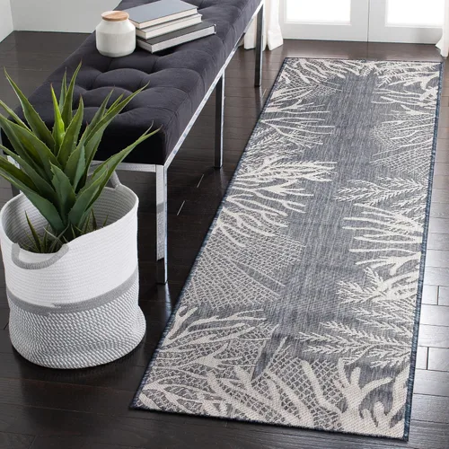 Vista 29 de Liora Manne Carmel - Alfombra decorativa de mezcla sintética para interiores y exteriores, de bajo perfil, contemporánea, decoración de peces Agua