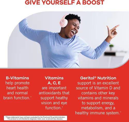 Vista 3 de Geritol Suplemento multivitamínico, 27 vitaminas y minerales esenciales