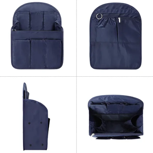 Vista 2 de Surblue Organizador de Mochila con Forro y Bolsillo Colgante para Viaje, Organizador de Bolso y Bandolera con Divisores de Alta Capacidad, Plegable