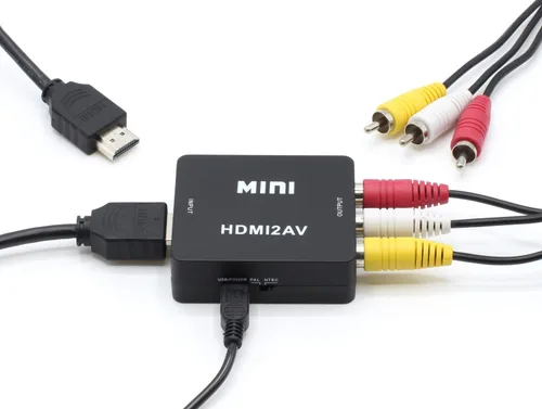 Vista 5 de THE CIMPLE CO - Kit convertidor HDMI a RCA para audio/video - Adaptador digital a analógico - Solo se convierte abajo, no funciona en reversa