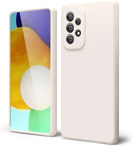 Vista 154 de oakxco Funda para teléfono Samsung Galaxy A12 con agarre de silicona líquida, linda delgada fina suave cubierta de gel de goma TPU lisa para mujeres