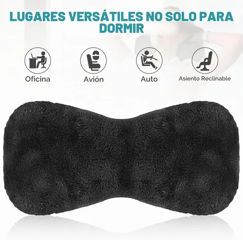 Vista 3 de Colingmill 1 almohada cervical para reposacabezas de silla reclinable Negro