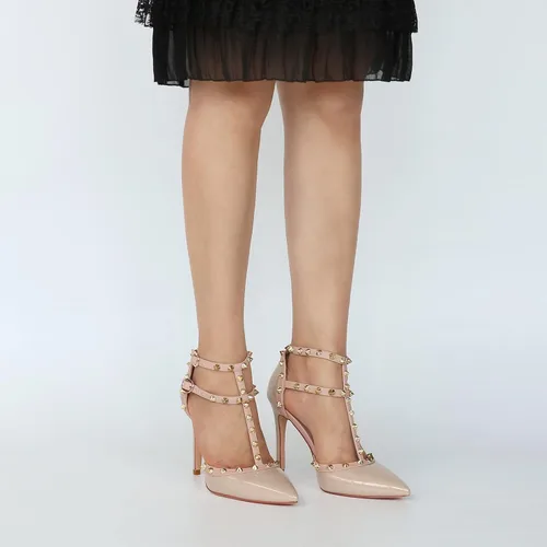Vista 5 de Tacones con correa de tobillo para mujer