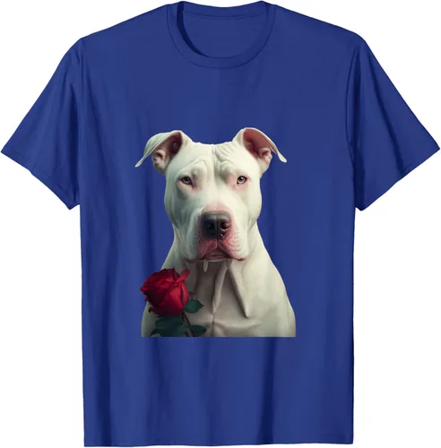 Vista 16 de Dogo Argentino Valentines Day Camiseta, Negro