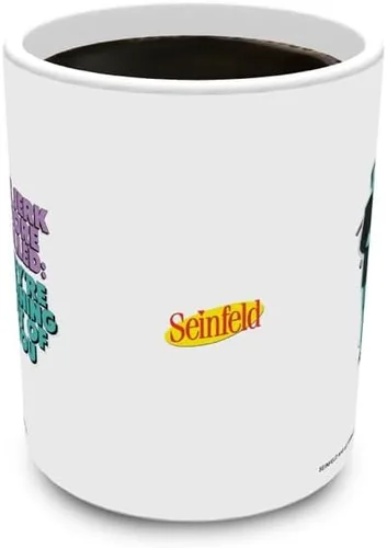 Vista 450 de Trend Setters Friends the Television Show – 25 años – Mercancía oficial – Taza de café o té de cerámica blanca de 11 onzas – perfecta para regalar