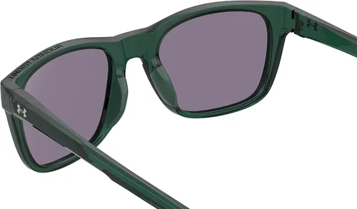 Vista 8 de Under Armour Gafas de sol rectangulares UA Raid para adultos, Verde