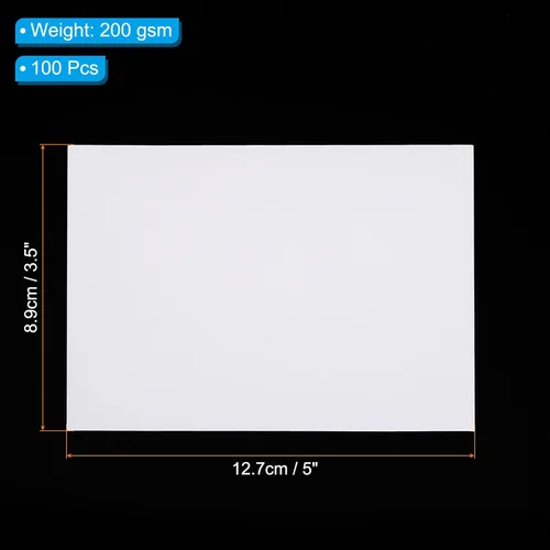 Vista 2 de PATIKIL Papel fotográfico de 3.5 x 5 pulgadas, 100 hojas de 7.05 oz/m² de alto brillo, papel de impresora fotográfica para oficina, hogar, familia