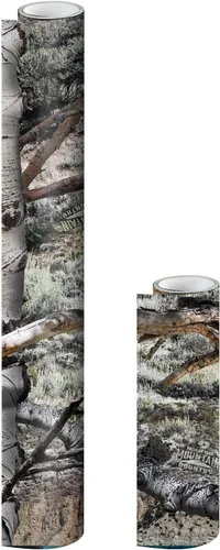 Vista 13 de Mossy Oak Patrones de Caza en Rollo de Camuflaje Mate, Envoltura de Vinilo Autoadhesiva, DIY (48"x12", Break-Up Country)