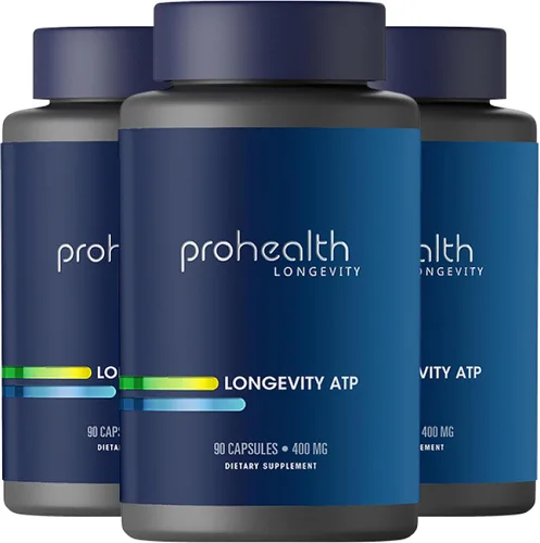 Vista 9 de ProHealth Longevity ATP - 400 mg X 90 porciones, PeakATP patentado ATP puro para mantener la energía celular, la fuerza muscular y la función