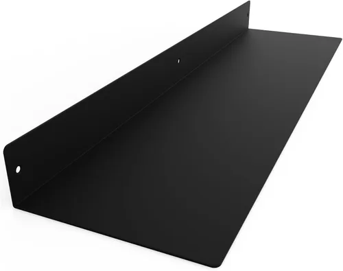 Vista 25 de Estante Flotante Lineal Hecho en EE.UU. - Acero Forjado Fabricado en EE.UU. - Estante Industrial de Metal de Servicio Pesado Montado en Pared