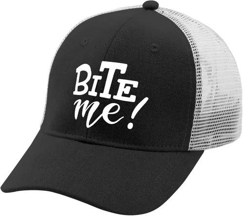 Vista 2 de devor Dad Hat Bite Me Baseball Cap for Women Graphic Denim Baseball Cap Adjustable