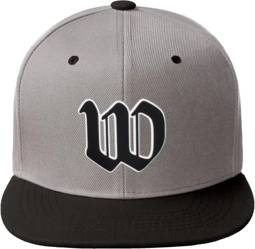 Vista 1093 de Daxton Gorra clásica con visera de billete plano con letras del alfabeto inglés antiguo de la A a la Z
