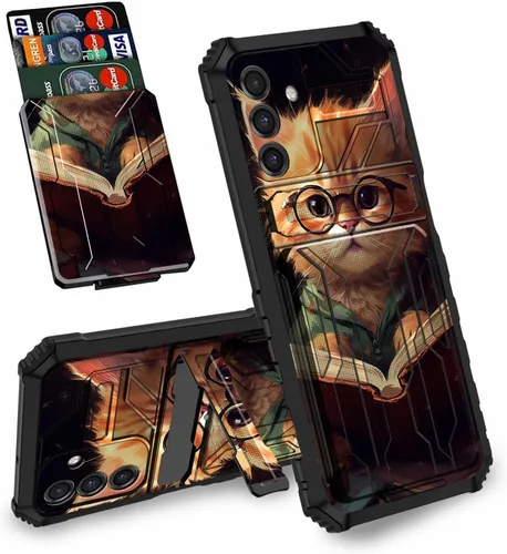 Vista 26 de Funda tipo cartera con versículo bíblico Salmo 46-5 para Samsung Galaxy A16 5G con ranura para tarjeta desmontable para ocultar tarjetas de crédito