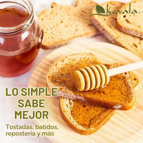 Vista 5 de Kevala Miel orgánica cruda de oaxaca - 14 oz, tarro de vidrio, sin aditivos