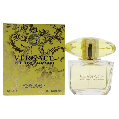 Vista 3 de Versace Yellow Diamond - Eau de Toilette en espray para mujer, 6.7 oz