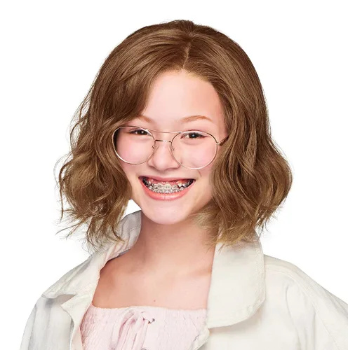 Vista 2 de Hairuwear Hairuwear - Peluca ondulada para niños, longitud al hombro, tamaño de gorra ultra pequeña, R12T, color marrón pecana