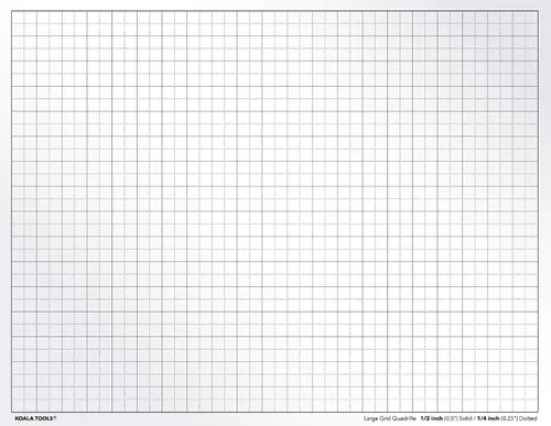Vista 2 de Hojas de transparencia de cuadrícula geométrica (paquete variado de 4) - 8.5 x 11 pulgadas Transparencias de proyector y caja de luz - Película