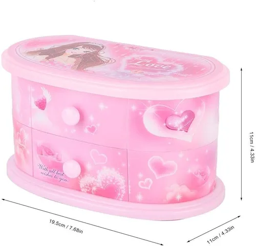 Vista 2 de Yosoo Caja de música bailarina caja de música con espejo para niñas 01