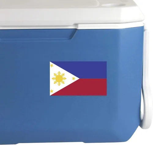 Vista 7 de Pegatina de vinilo de la bandera de Filipinas Pinoy Pilipinas Filipinas Filipina parachoques ventana coche 5 pulgadas por 3 pulgadas calidad premium