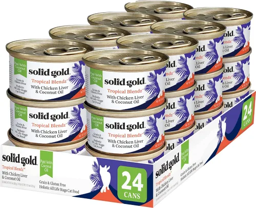 Vista 20 de Solid Gold Comida Húmeda Paté Sabor Festín - Paquete de Muestra de 3 Unidades - Comida enlatada para gatos hecha con pollo real - Sin granos