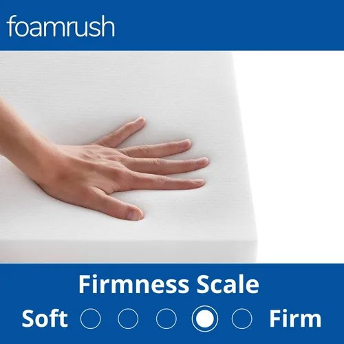 Vista 3 de FoamRush Cojín de espuma para tapicería de alta densidad de 6" de alto x 26" de ancho x 26" de largo, espuma cuadrada para sillas de comedor, Espuma