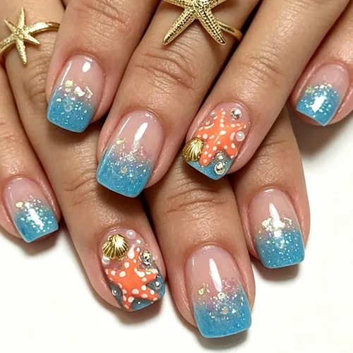Vista 49 de Uñas postizas a presión con punta francesa, uñas postizas cuadradas cortas con diseños de cuentas de flores 3D, uñas blancas a presión, uñas Blanco