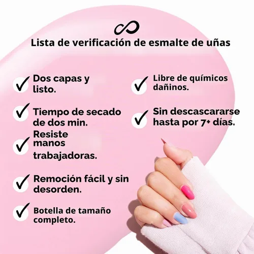 Vista 5 de Eternal Juego de 4 esmaltes de uñas: larga duración, secado rápido y libre de crueldad. Fabricado en Estados Unidos - 0.46 onzas líquidas cada una