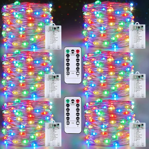 Vista 12 de 30LED Acorn Fairy Lights Battery Operated Fall String Lights Indoor Decor Remote Control, 8 Lighting Modes, IP44 Waterproof, Timer & Dimmable
